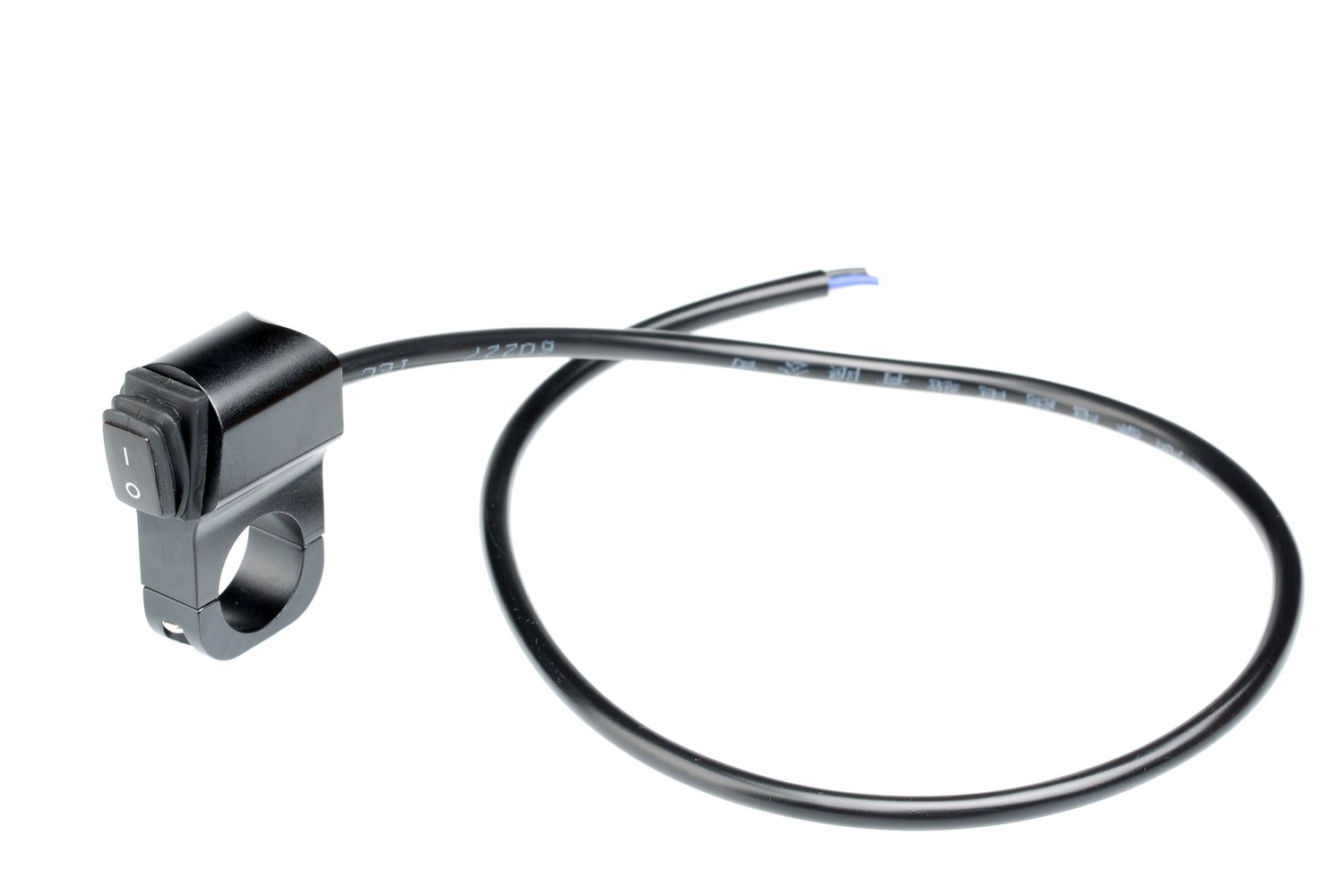 картинка Выключатель влагозащищенный 2218, однокнопочный, цвет корпуса черный, под трубу D22мм