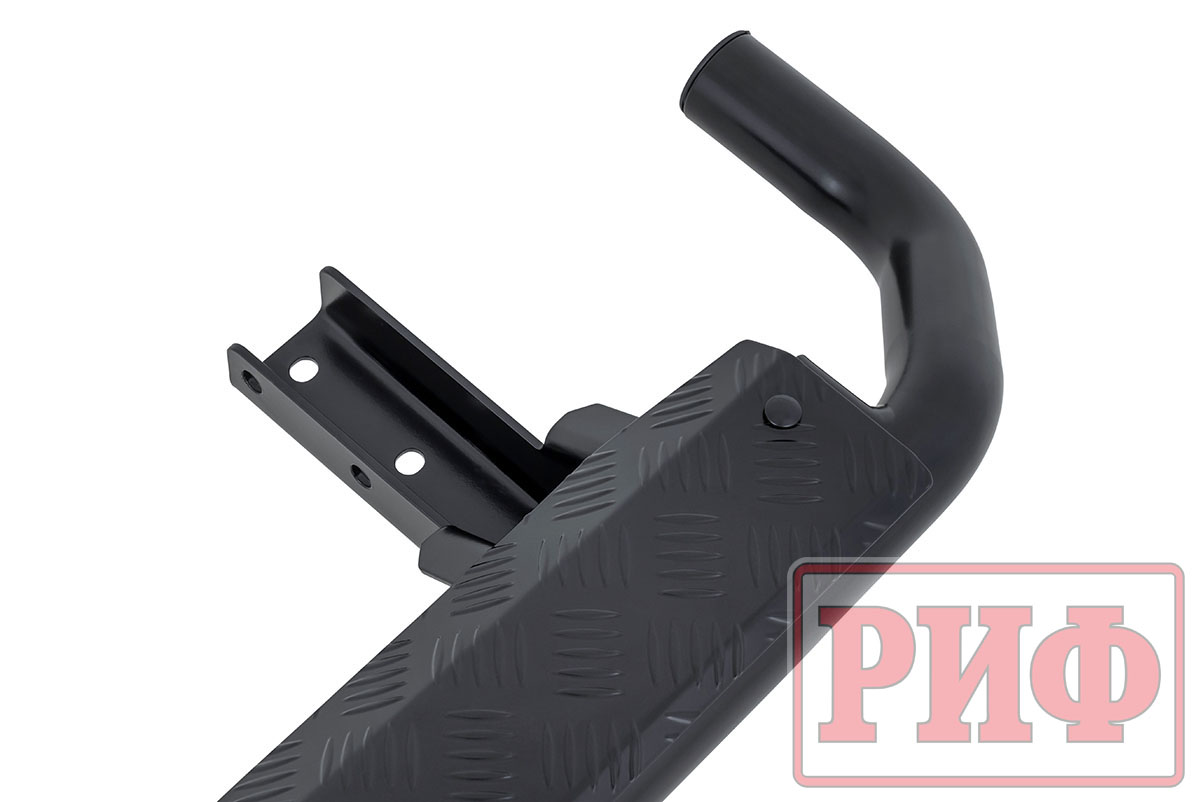 картинка Пороги РИФ силовые Lada Нива Тревел (черный алюминий)