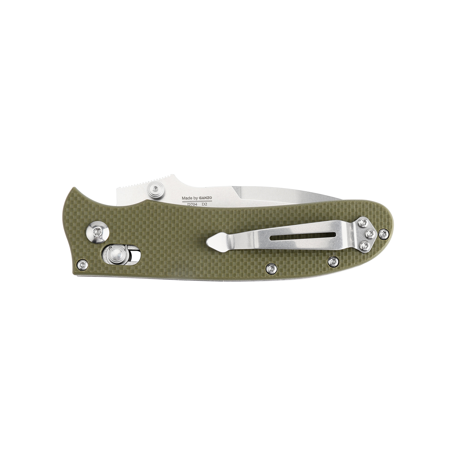 картинка Нож Ganzo D704-GR зеленый (D2 сталь)