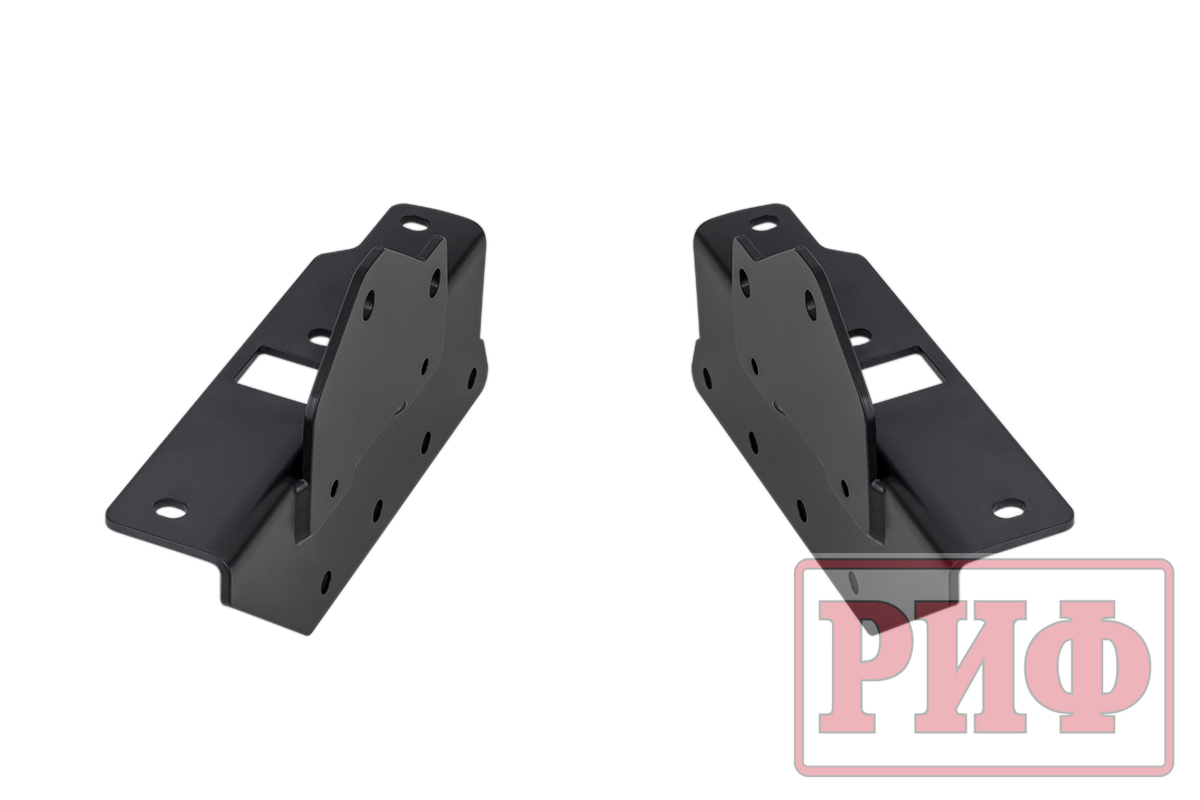 картинка Бампер задний РИФ Mitsubishi Pajero IV c квадратом под фаркоп