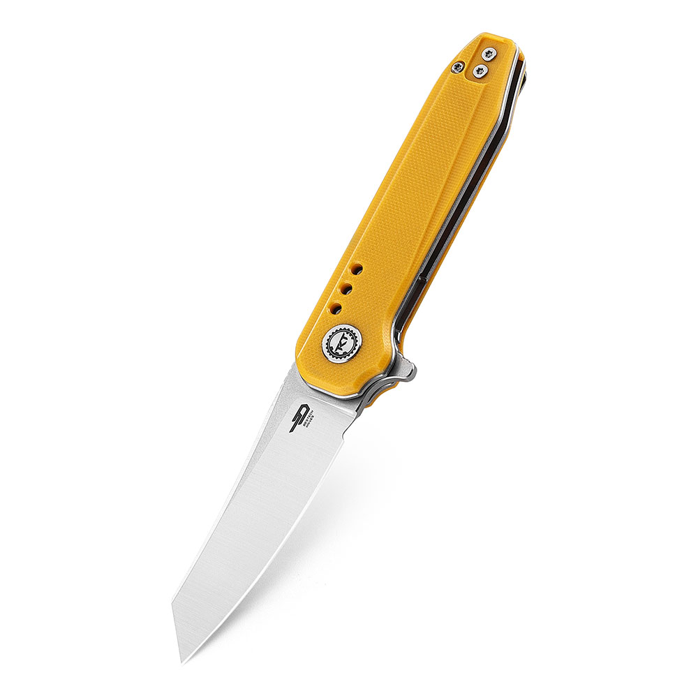 картинка Нож Bestech Syntax сталь 14C28N, рукоять G10 желтая