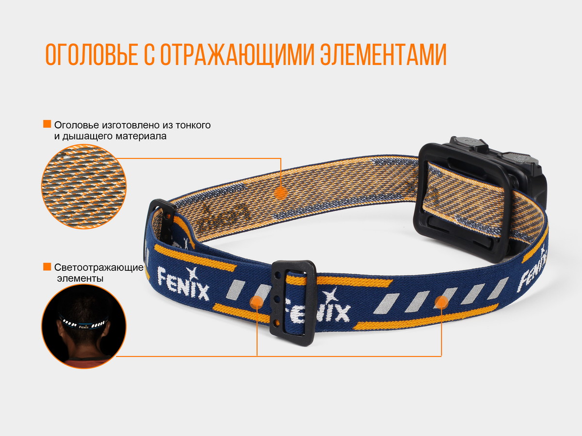 картинка Налобный фонарь Fenix HL32Rb голубой
