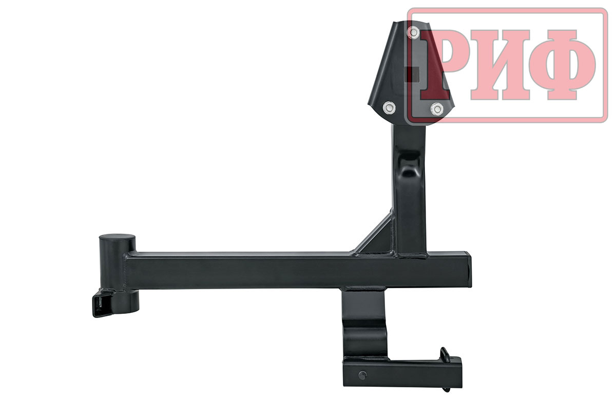 картинка Бампер задний РИФ ГАЗ Соболь с квадратом под фаркоп и калиткой (слева), лифт 50 мм