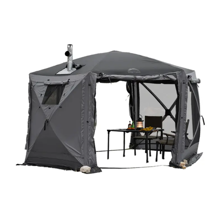 Шатер Wild Land Hub screen house 600 LUX, коричневый