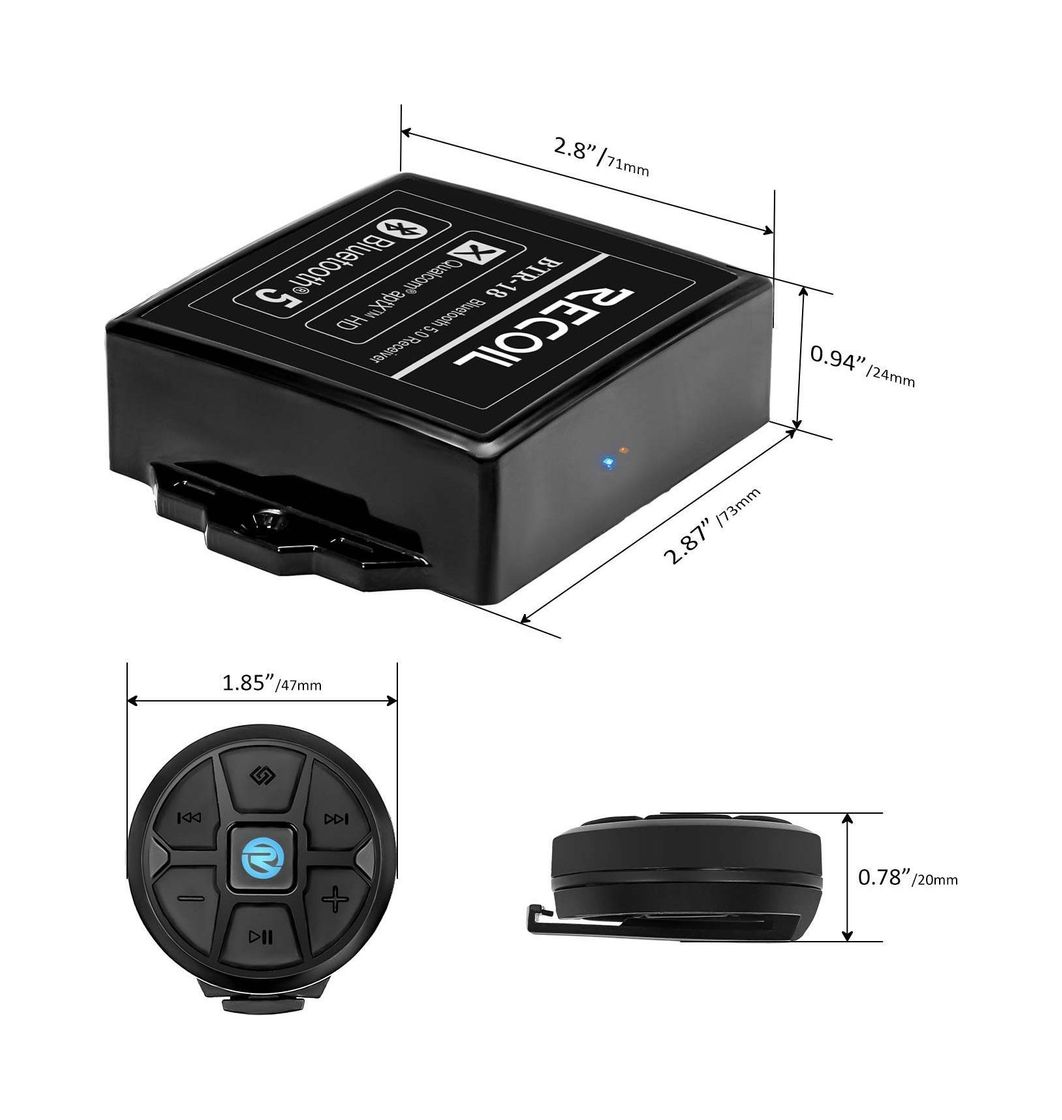 картинка Bluetooth-приемник BTR-18 с беспроводным пультом дистанционного управления