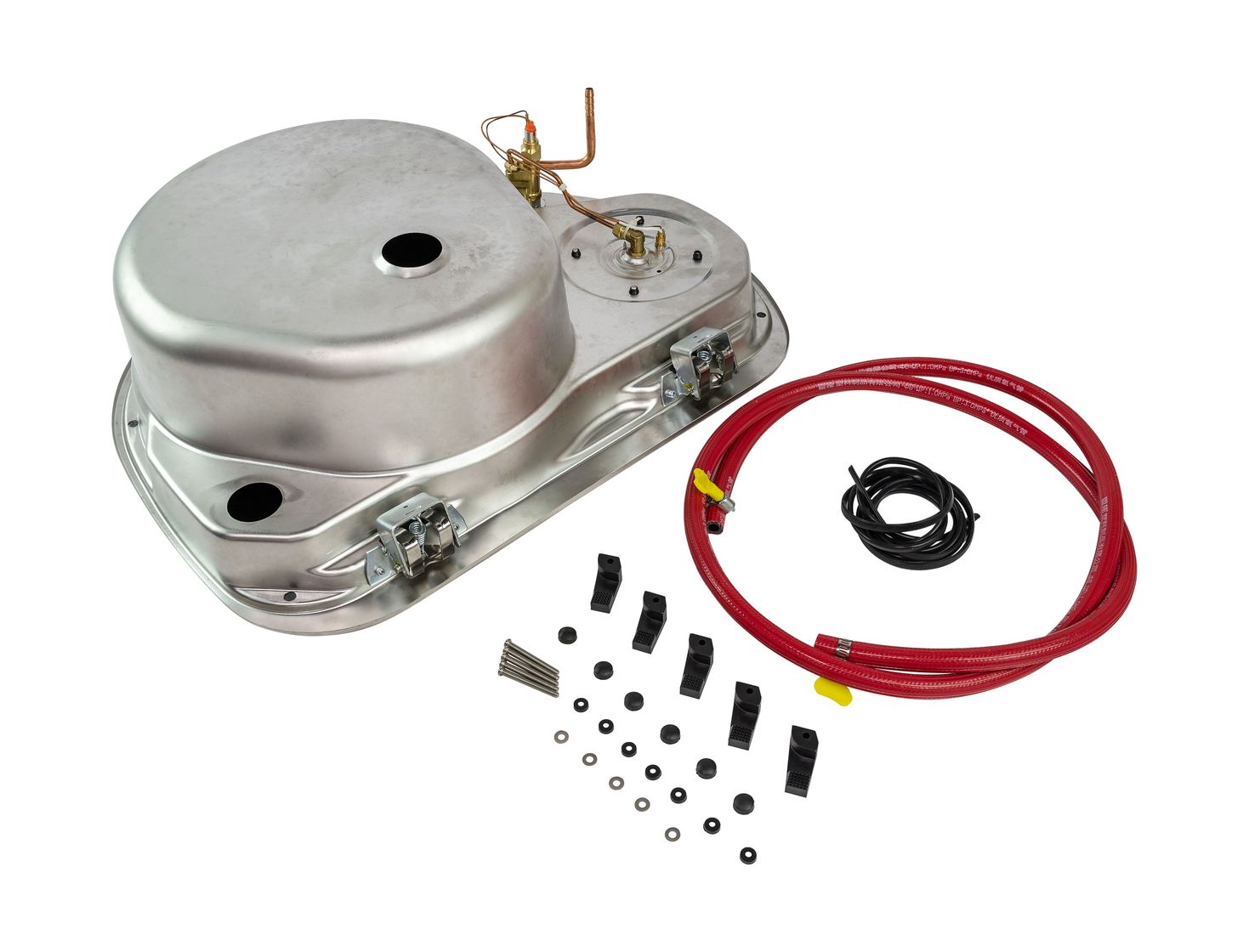 картинка Плита газовая с мойкой левой, стеклянная крышка, Marine Rocket