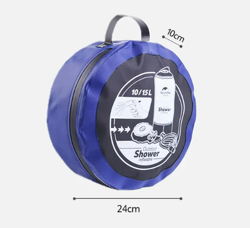 картинка Душ кемпинговый Naturehike с ножным насосом