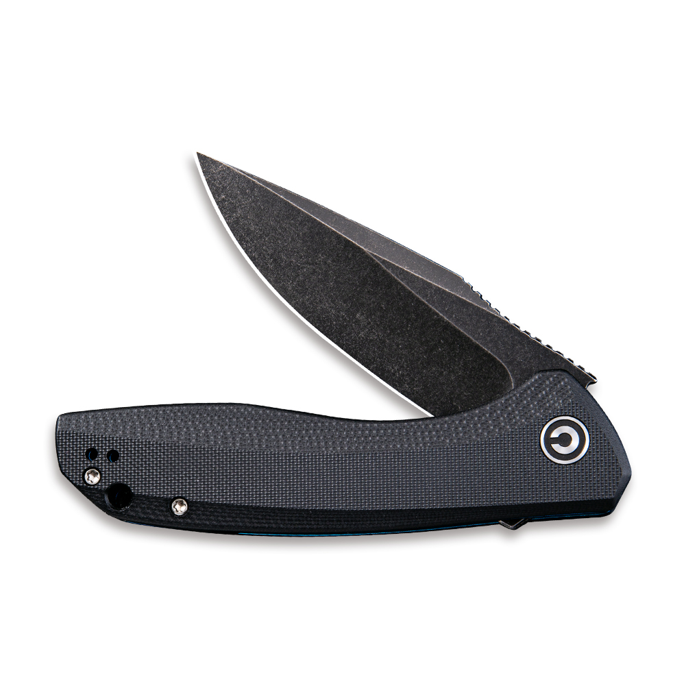 картинка Складной нож CIVIVI Baklash 9Cr18MoV Steel Black Stonewashed Handle G10 Black