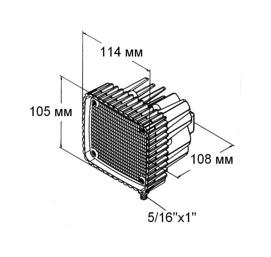 картинка Прожектор светодиодный 20 диодов, 2100 лм, 12-54 В