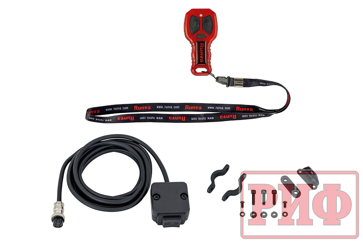 картинка Лебёдка переносная РИФ 6000FSR c площадкой, синтетический трос