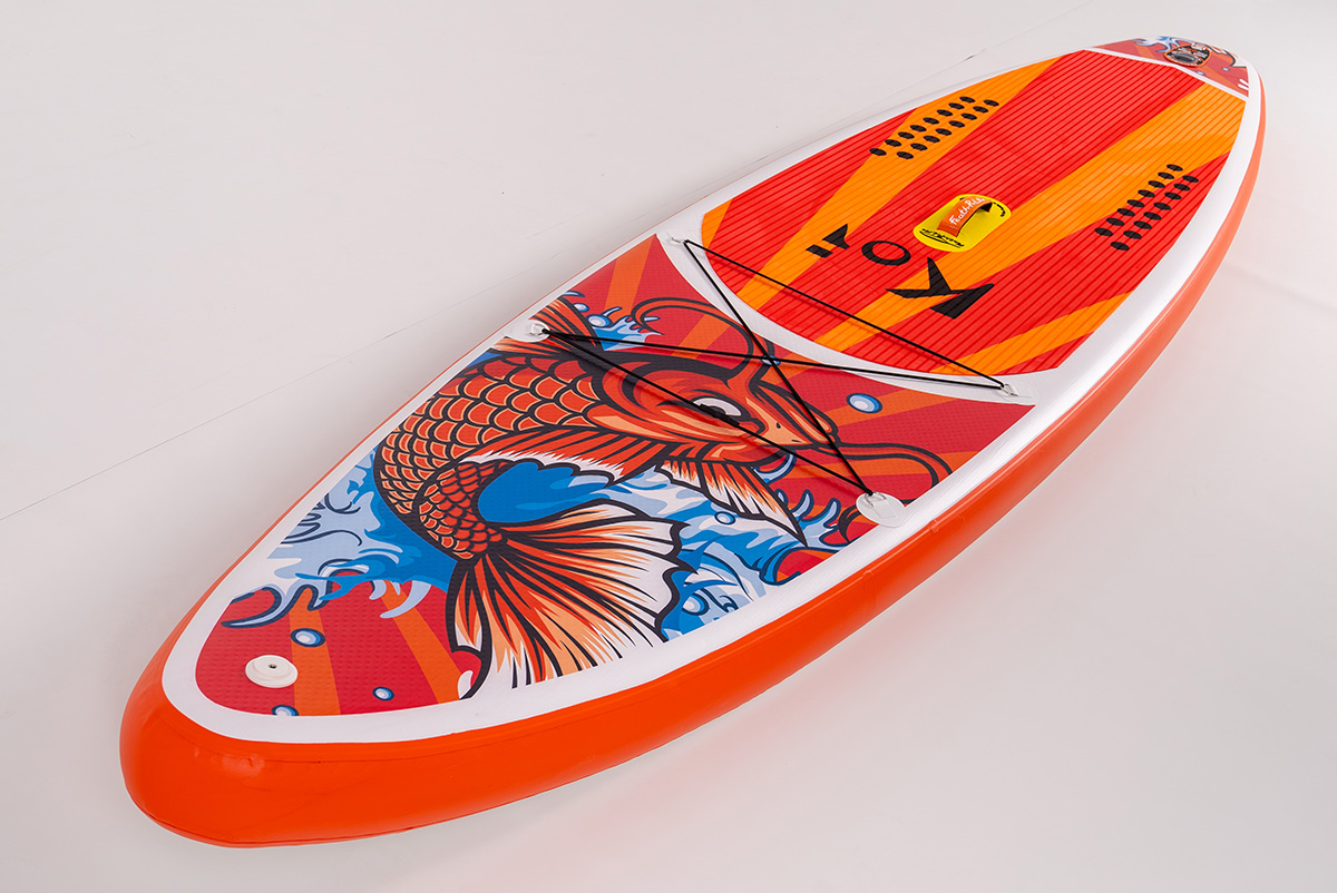 картинка Сапборд надувной Feath-R-Lite KOI 335x83x15 см, оранжевый