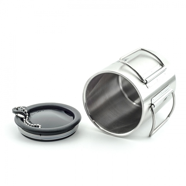 картинка Термокружка СЛЕДОПЫТ с крышкой, складные ручки, 280 мл