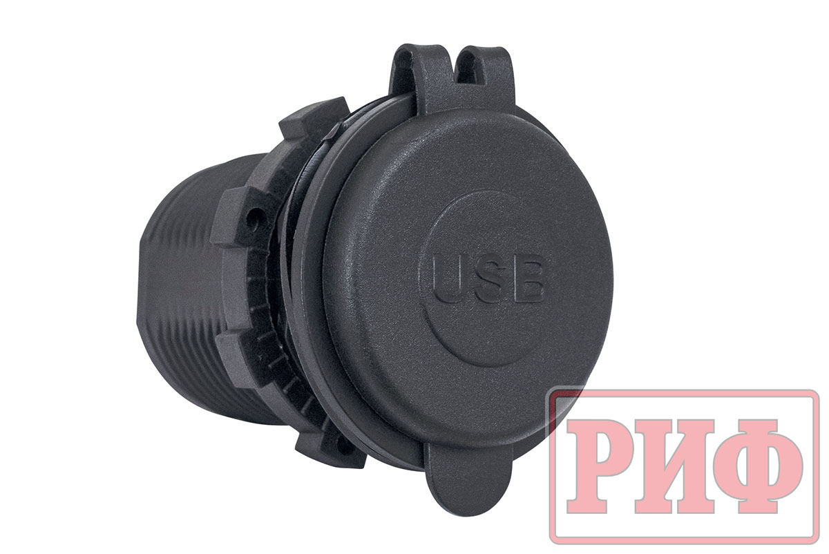 картинка Розетка USB 2.4А, QC 3.0  34x37х54