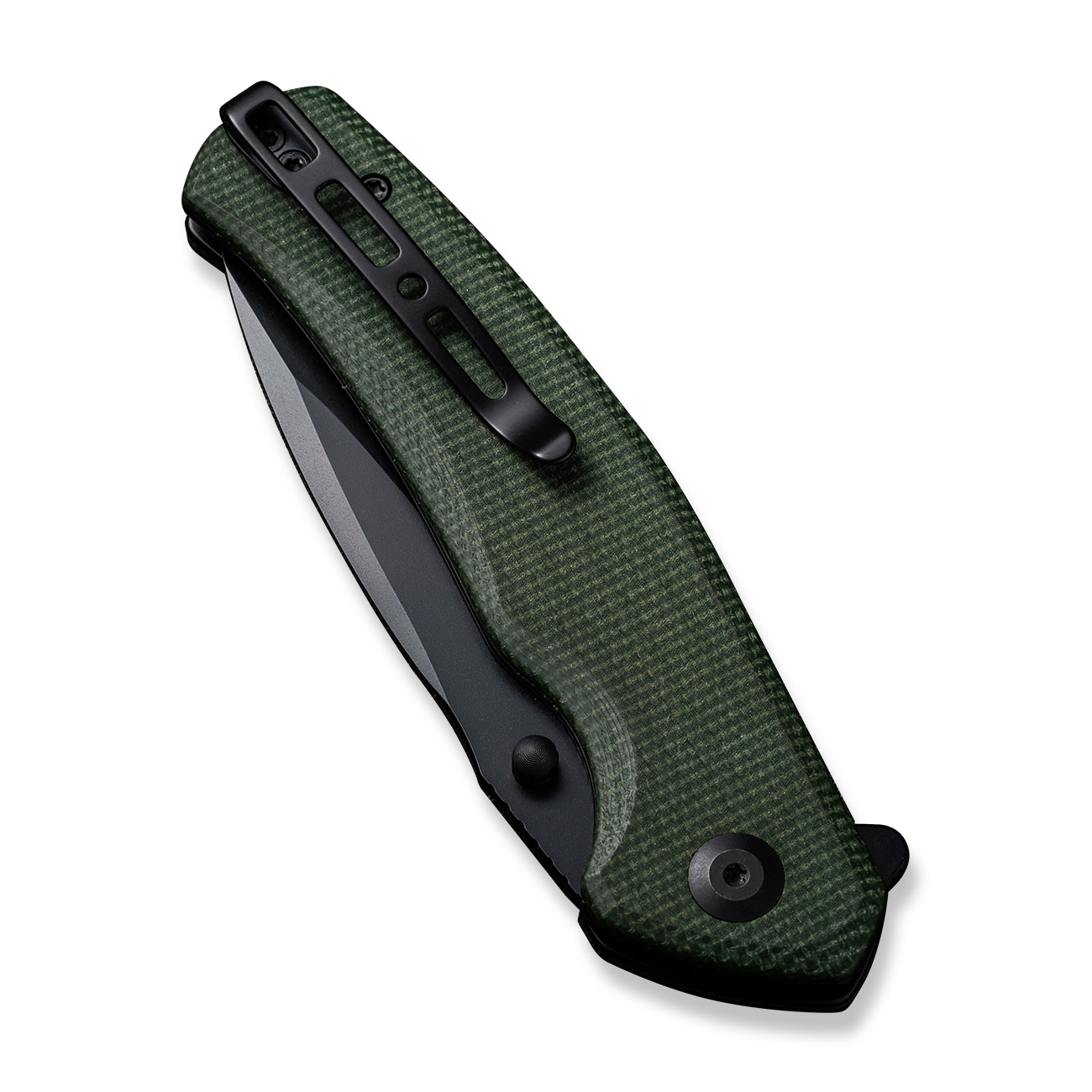 картинка Складной нож SENCUT Slashkin D2 Steel Black Handle Green Canvas Micarta
