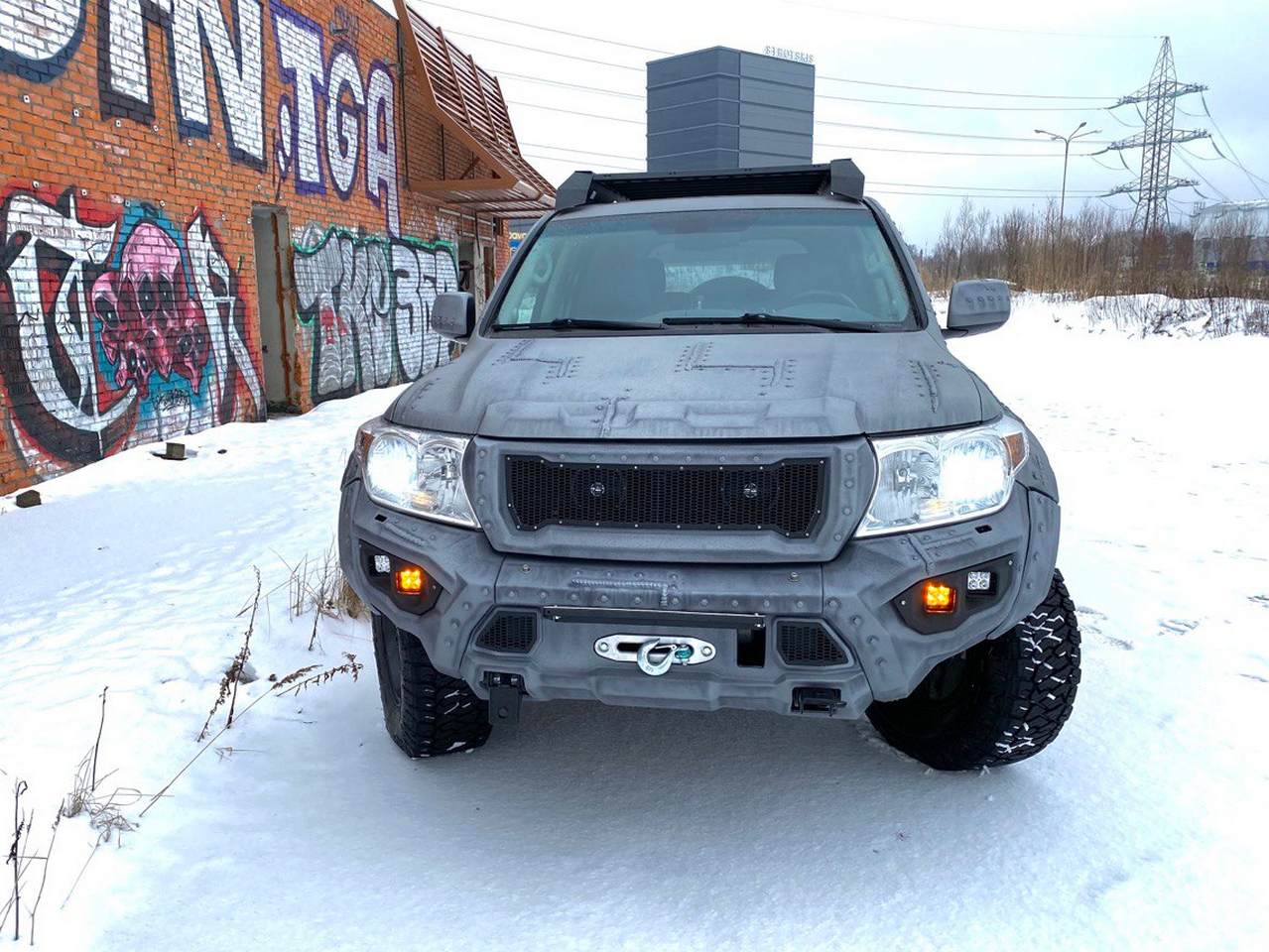 картинка Силовой композитный бампер - Toyota Land Cruiser 200
