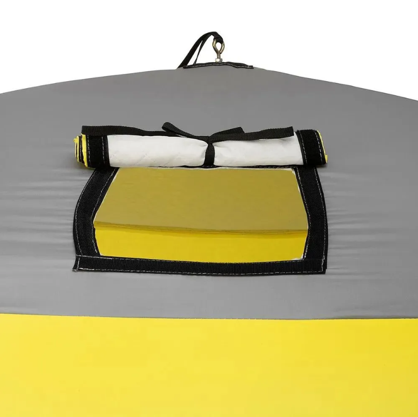 картинка Палатка зимняя PREMIER утепл. Куб ЛОНГ-3 желтый/серый