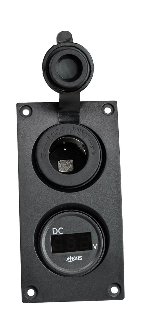 картинка Панель с вольтметром и прикуривателем