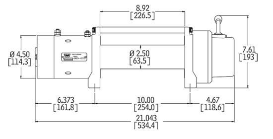 картинка Лебедка WARN M8000-S