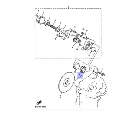 картинка Тормозная колодка Yamaha VK540