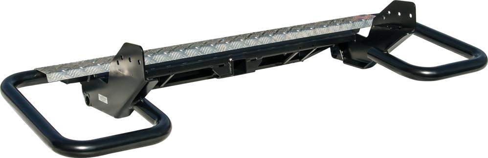 картинка Бампер задний РИФ Mitsubishi L200 NEW с фаркопом и фонарями трубный