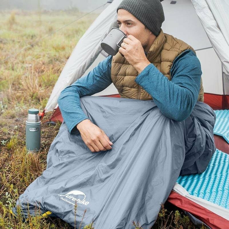 Мешок спальный Naturehike NH21MSD09 мини LW180 зеленый, 6927595777930