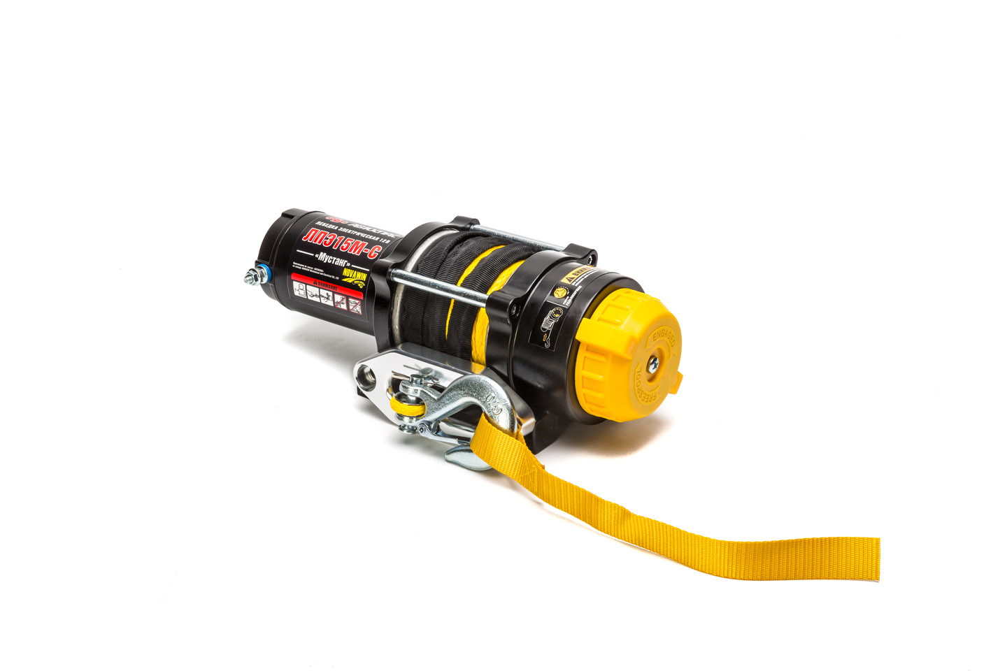 картинка Лебедка АВТОСПАС Мустанг ЛПЭ15М-С синтетика