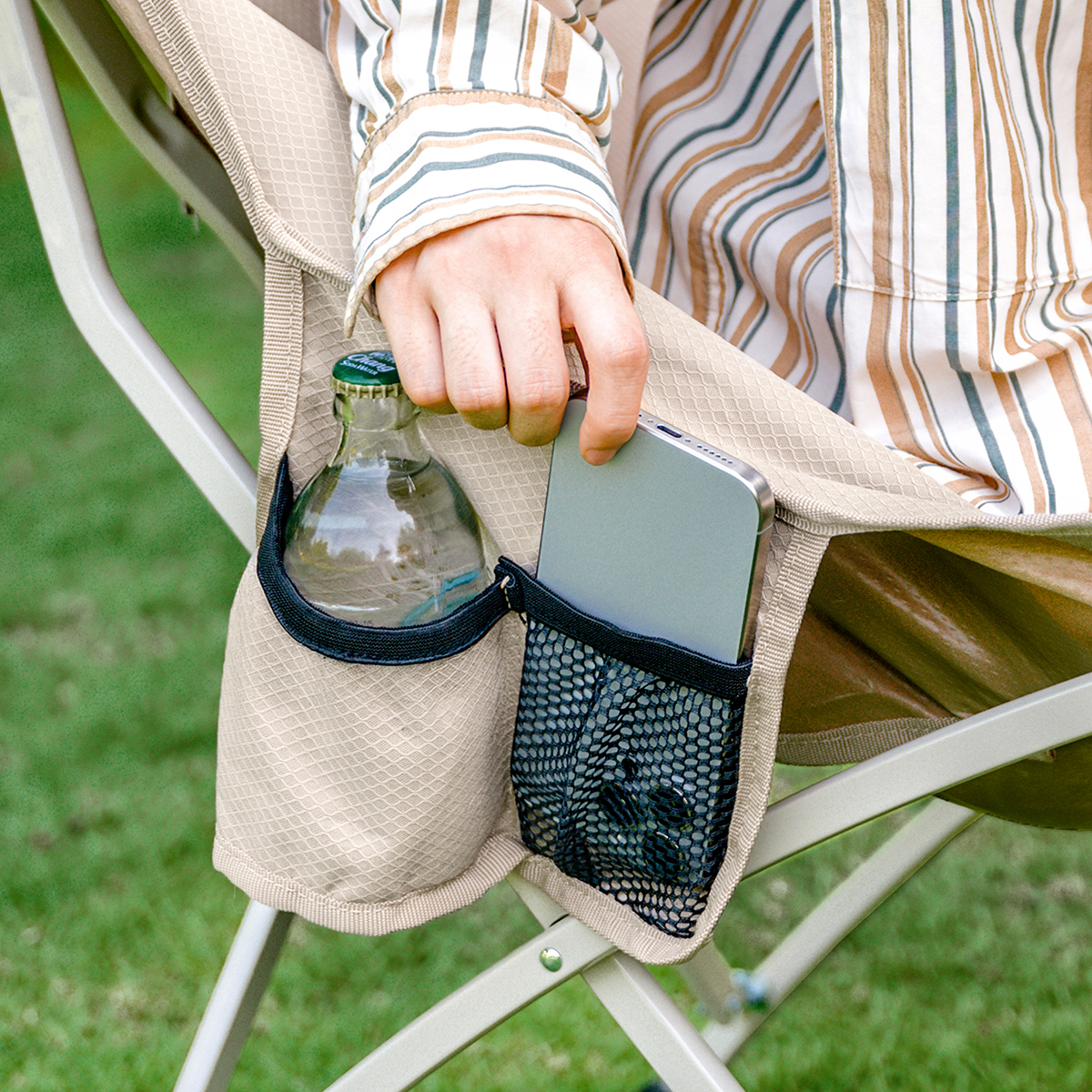 картинка Кресло туристическое Naturehike MW01, складное, КМФ, до 120 кг.