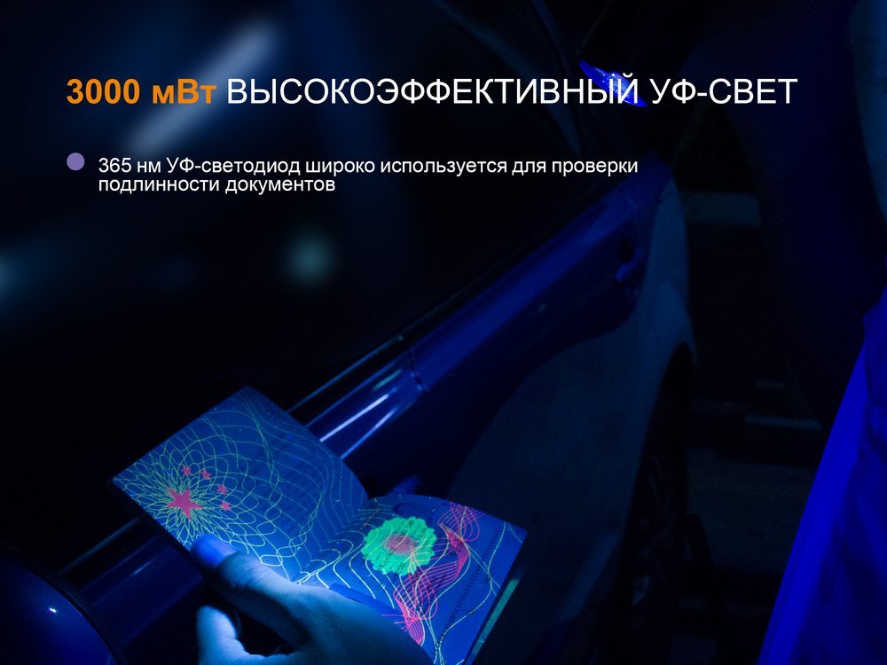 Фонарь Fenix TK25 UV