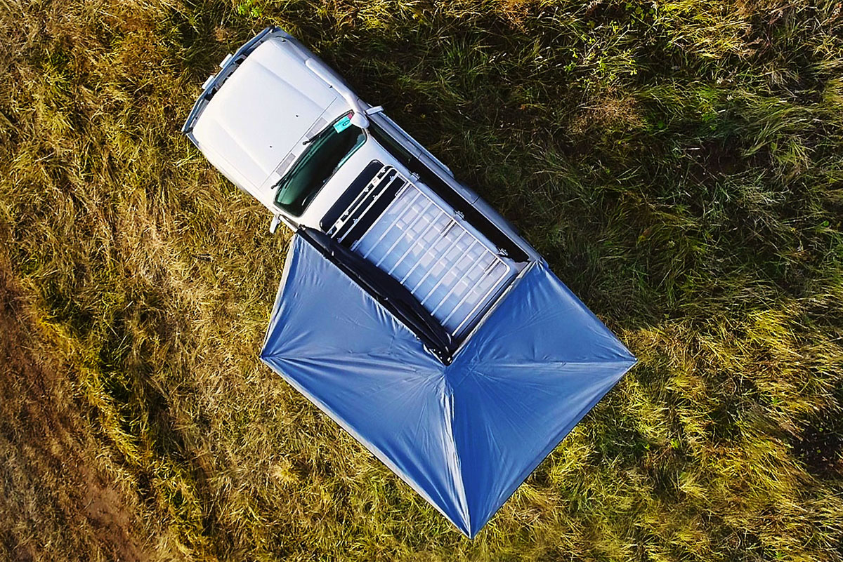 картинка Маркиза автомобильная РИФ веерная, безопорная 2х2,3 м (левая)