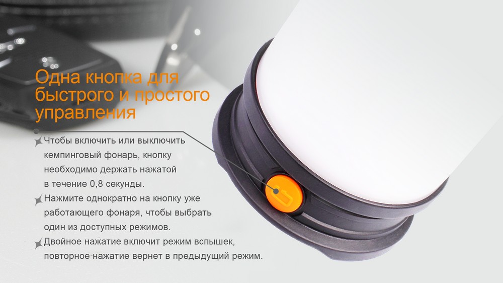 картинка Фонарь Fenix CL30R черный