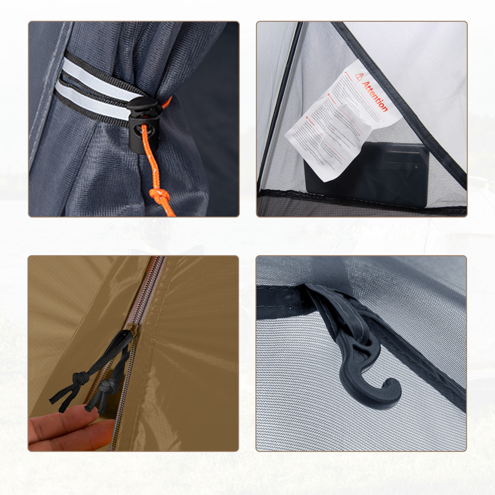 картинка Палатка 1-местная Naturehike сверхлегкая + коврик NH18A095-D, 210T, красный, 6975641886488