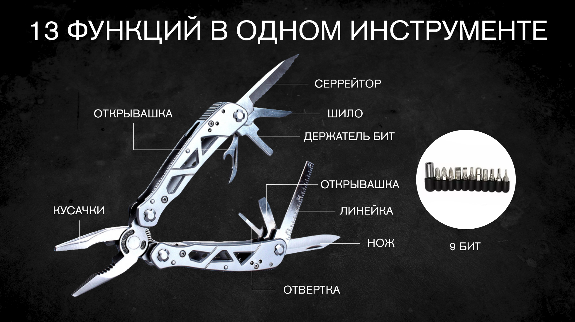 картинка Мультитул Ganzo G112