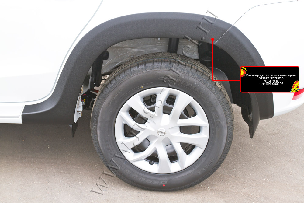 картинка Расширители колесных арок (1 шт.- задн.правый) Nissan Terrano 2014-2015