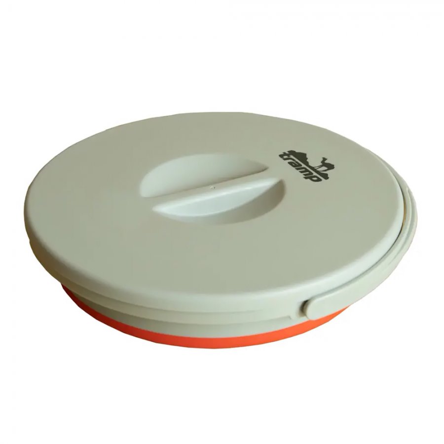 картинка Ведро складное силиконовое Tramp 5 л,с крышкой (оранжевый)