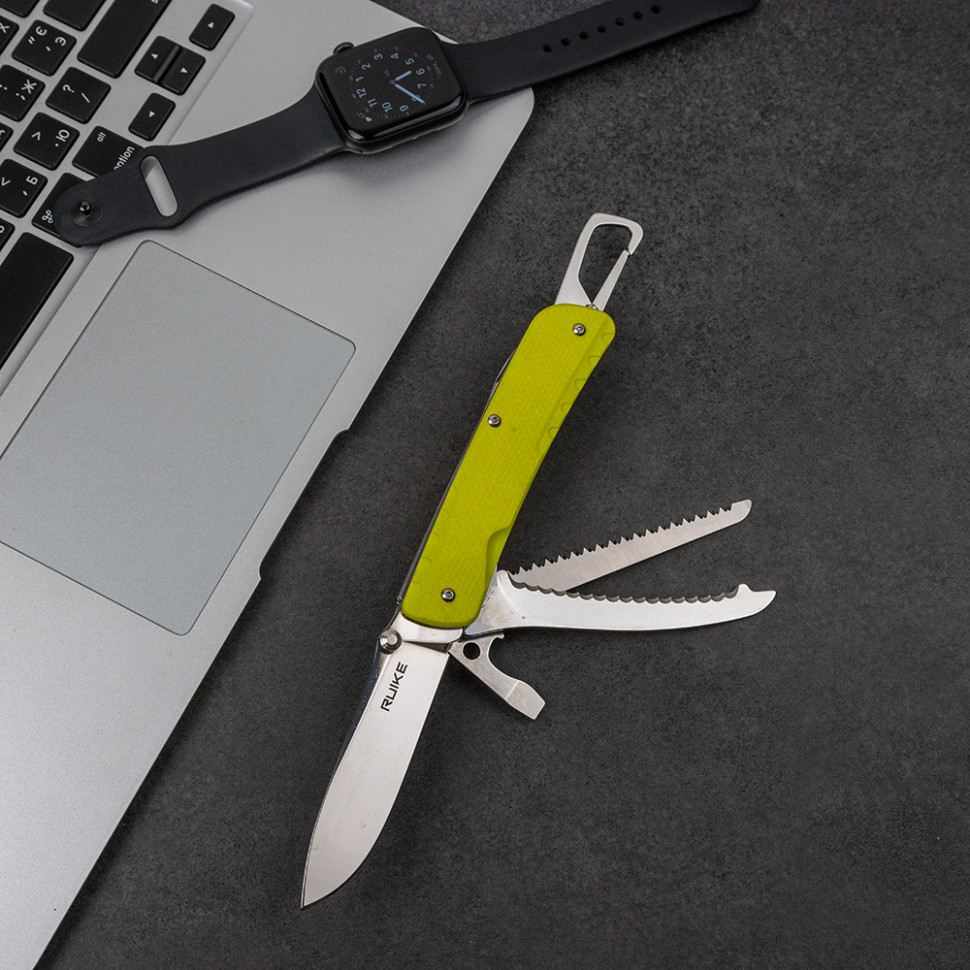 картинка Нож multi-functional Ruike LD43 желто-зеленый