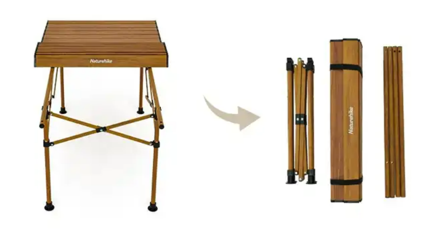 Стол туристический Naturehike увеличенный складной, 116.5х60х50,5 см.