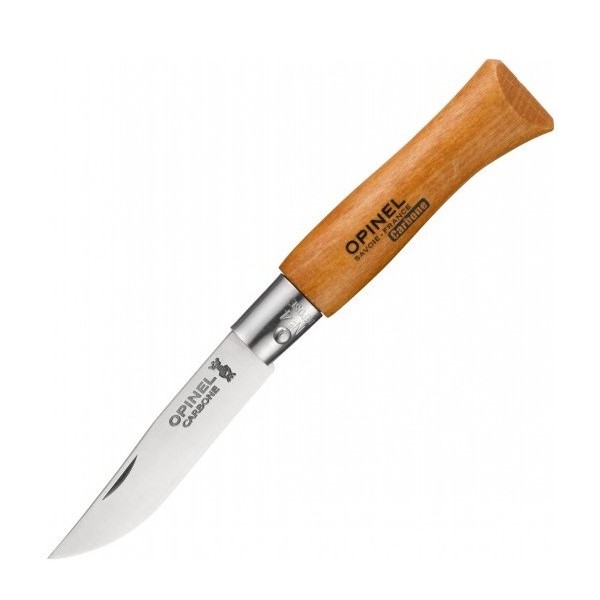 картинка Нож Opinel №4, углеродистая сталь, рукоять из дерева бука