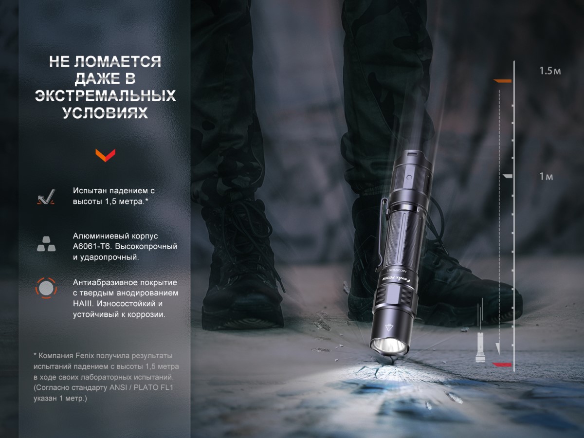 Фонарь  Fenix PD35R EDC/Tactical, 1700 Lumen