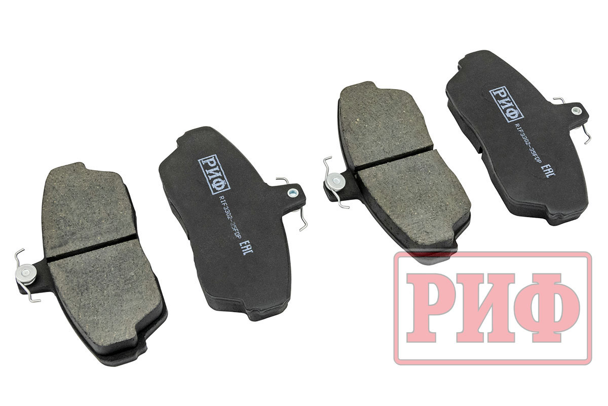 картинка Колодки тормозные передние РИФ ГАЗ Соболь (3302-3501090)