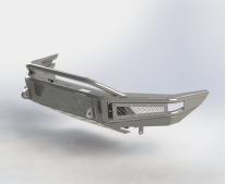 картинка Бампер силовой передний BMS ALFA для Тойота Хайлюкс Рево 2015-2020 Покрытие Raptor + цинк