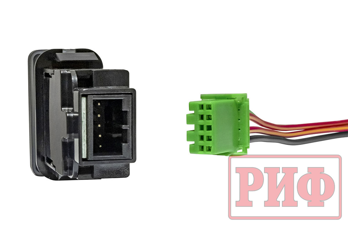 картинка Кнопка ВКЛ/ВЫКЛ, белый, REAR DIFF LOCK TOYOTA 40x20 горизонтальная
