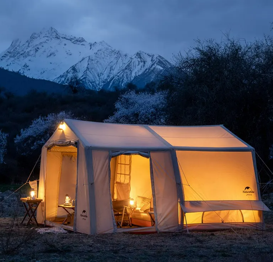 картинка Палатка Naturehike надувная Extend Air 12 X , песочный