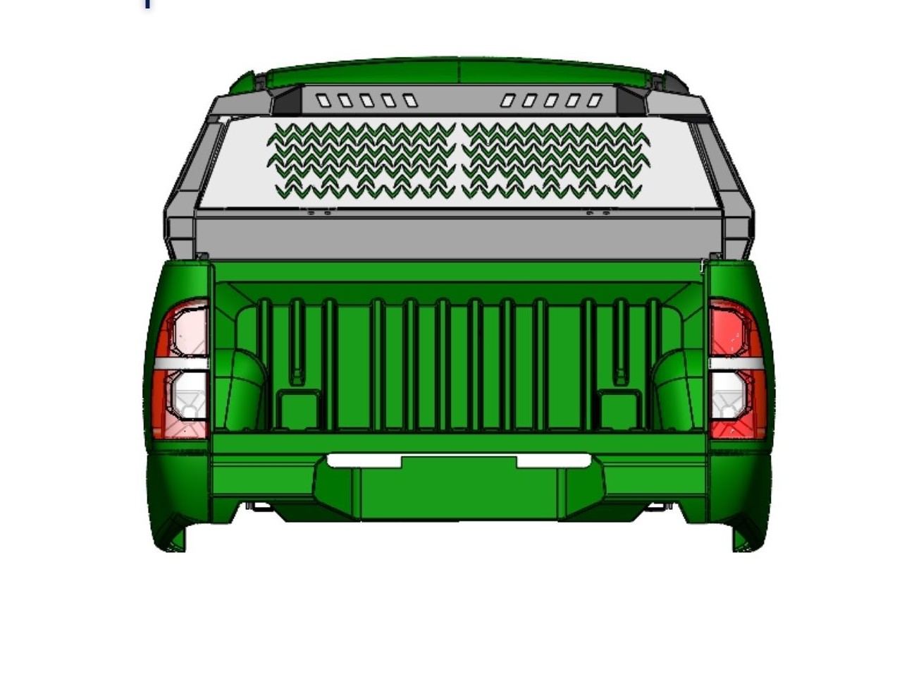 картинка Дуга многофункциональная алюминиевая - Toyota Hilux Арт. 15061L(1)