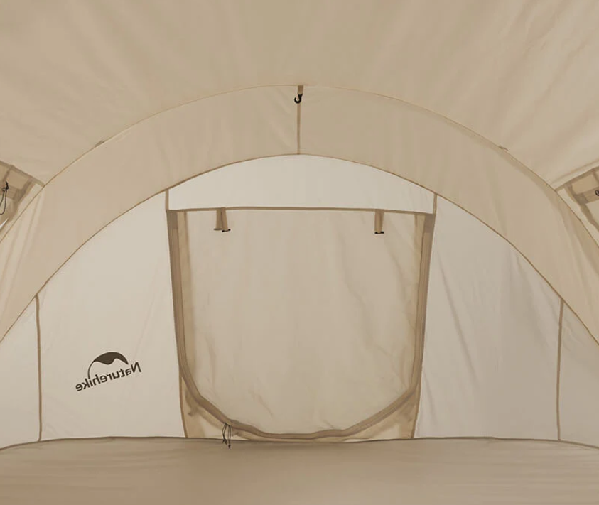 картинка Палатка Naturehike, 4-местная, быстросборная, каркас фиберглас, бежевая