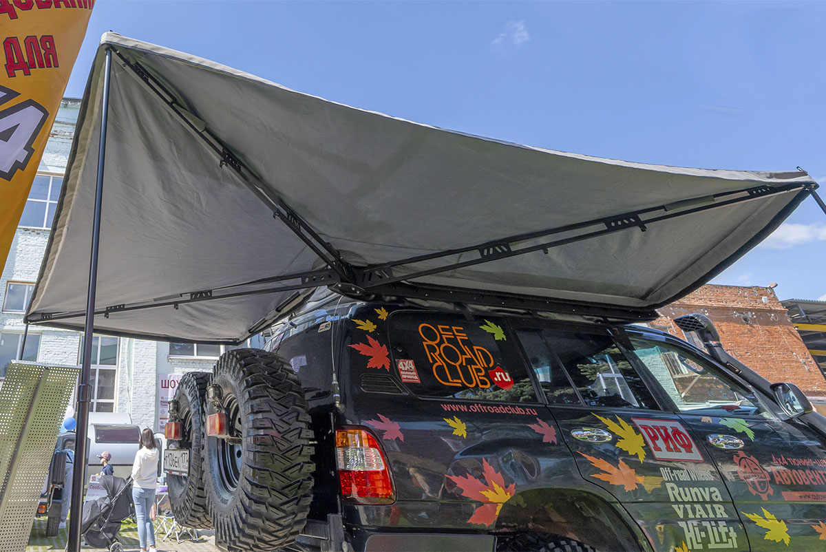 картинка Маркиза автомобильная РИФ веерная, безопорная 2х2,3 м (правая)