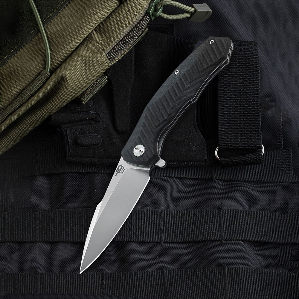 картинка Нож Bestech Warwolf сталь D2, рукоять G10 черная