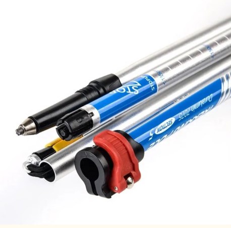 картинка Палки треккинговые, алюминиевые, 5 уровней, синие, для ходьбы (2 шт.)