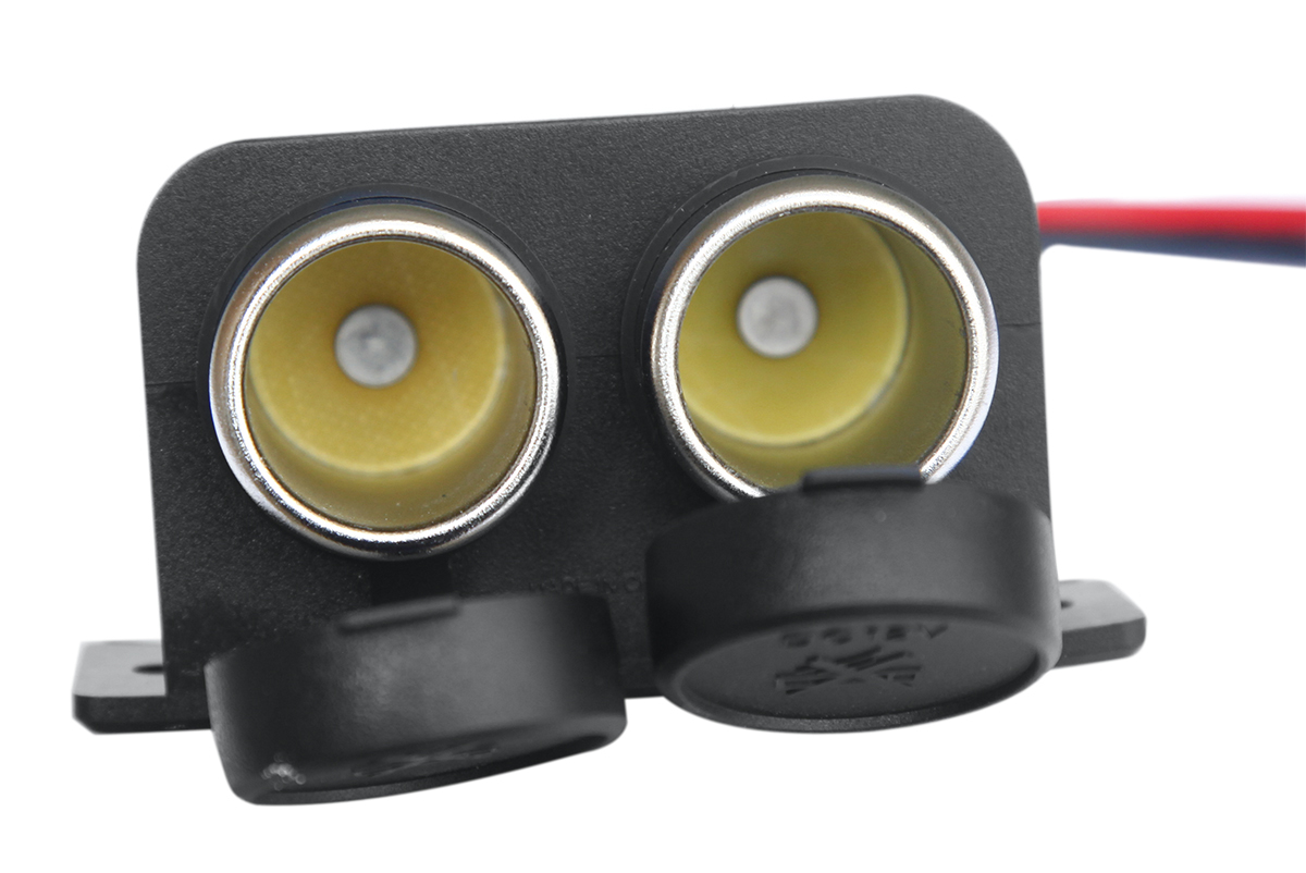 картинка Розетка двойная РИФ на кронштейне