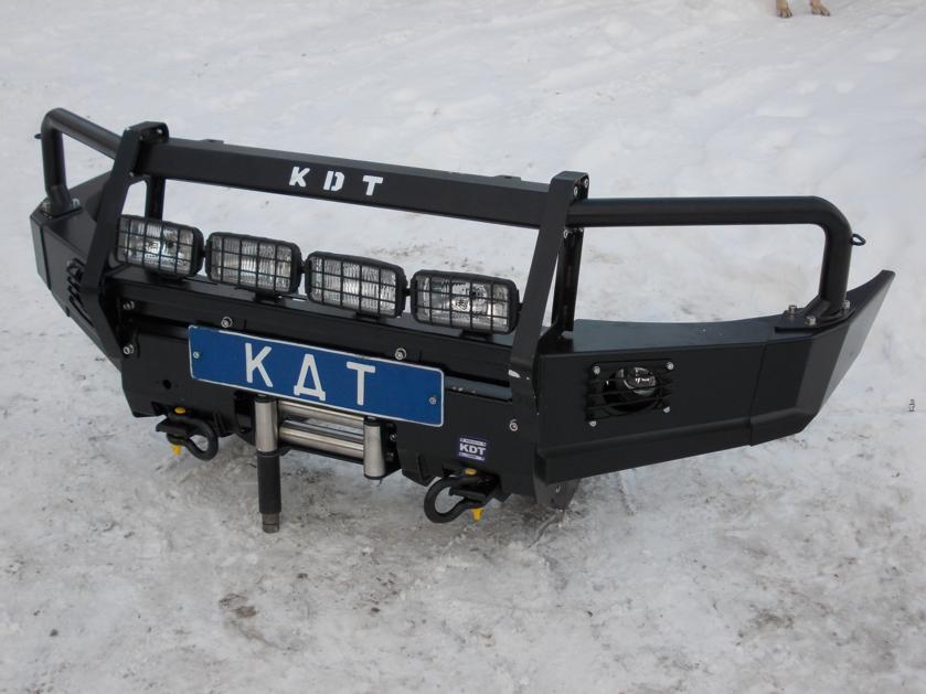 картинка Бампер передний KDT без кенгурина с местами под ПТФ 2шт. Valeo для Mazda BT-50/Ford Ranger лифт 0-50