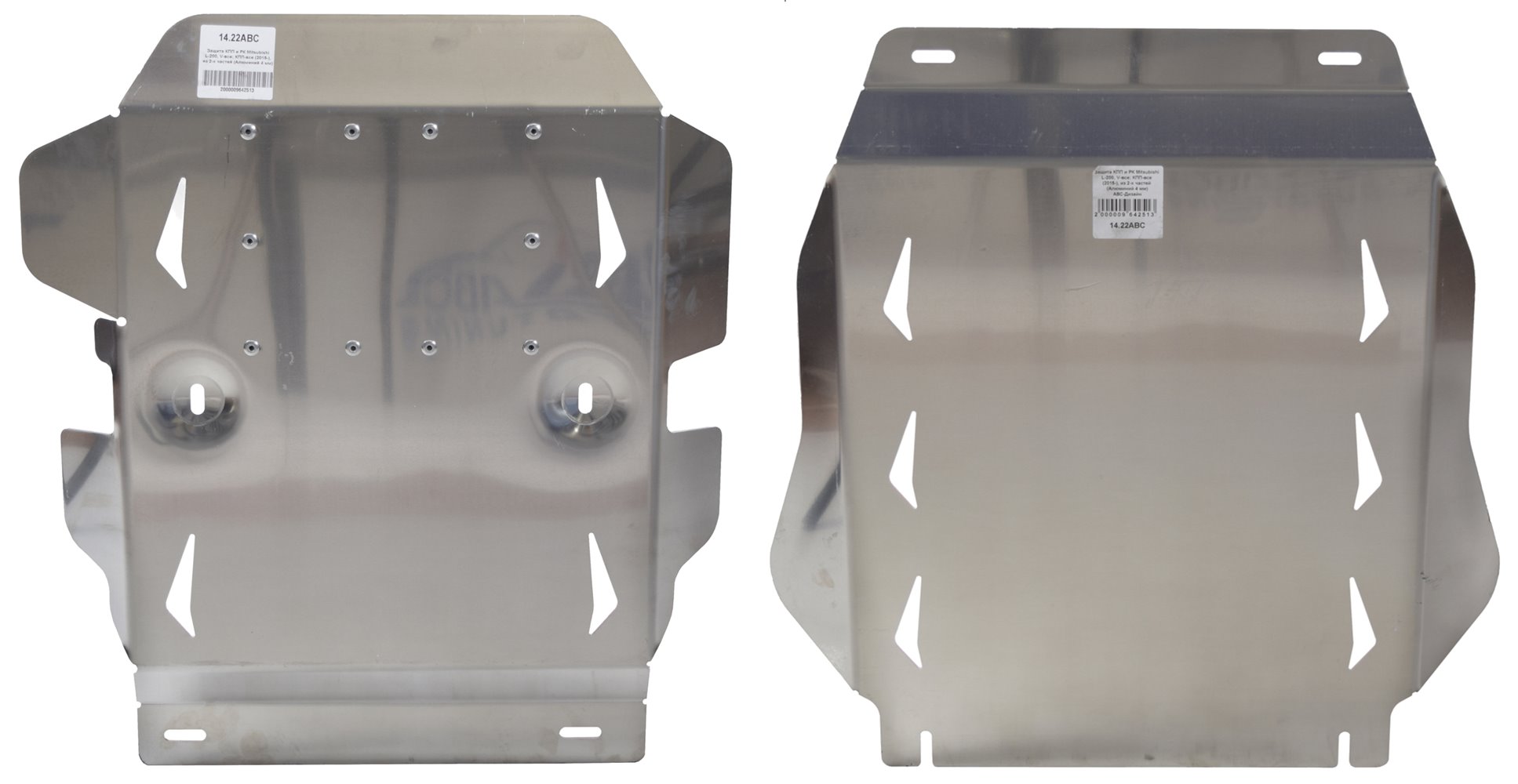 картинка Крышка (кунг) кузова для Mitsubishi L200 (двойная кабина) (2015-2019)/Fiat Fullback (двойная кабина) (2016-) (1 дверь) (чёрная) АВС-Дизайн ABC.MCCL200